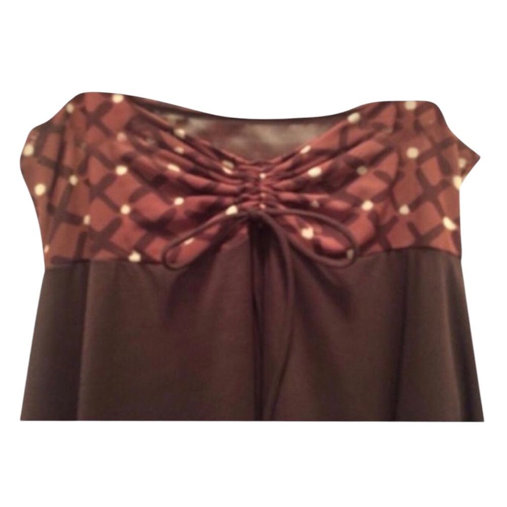 NWT Profile Brown shear swim coverup or Skirt